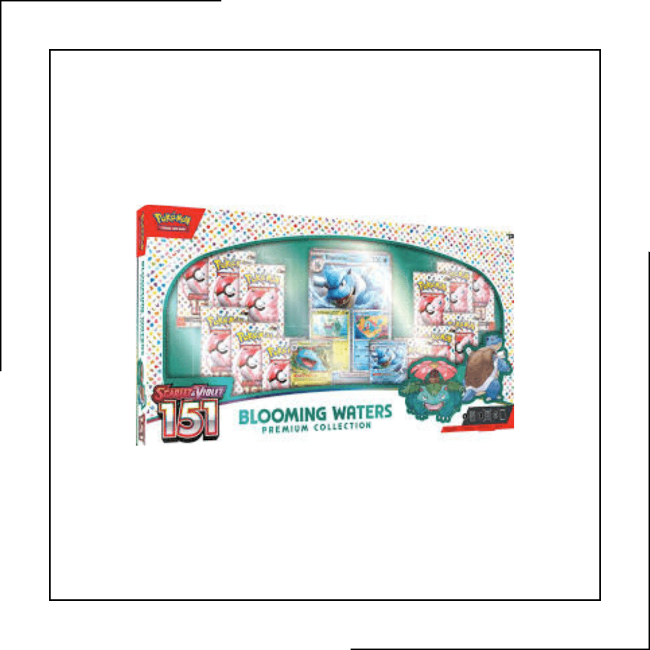 Pokemon Scarlet & Violet 151 Blooming Premium Waters CollectionPremium CollectionShiny Cardboard