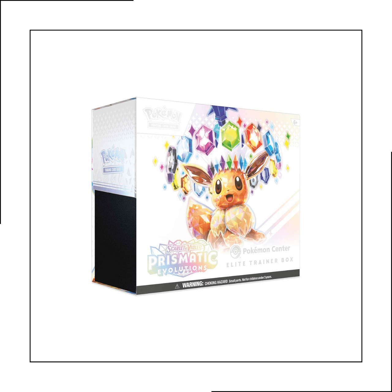 Pokemon Scarlet & Violet Prismatic Evolutions Pokemon Center Exclusive Elite Trainer BoxElite Trainer BoxShiny Cardboard
