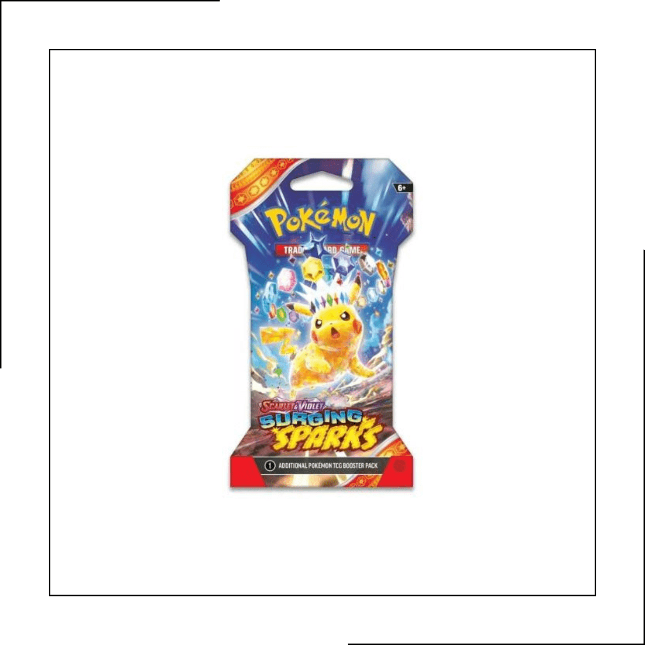 Pokemon Scarlet & Violet Surging Sparks Sleeved Booster Pack (Random Art)Booster PackShiny Cardboard
